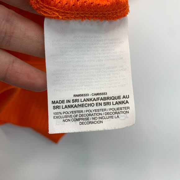 Nike Michigan Tigers Soccer Jersey Mens M Medium Orange Dri Fit Lightweight Tee - Picture 8 of 11